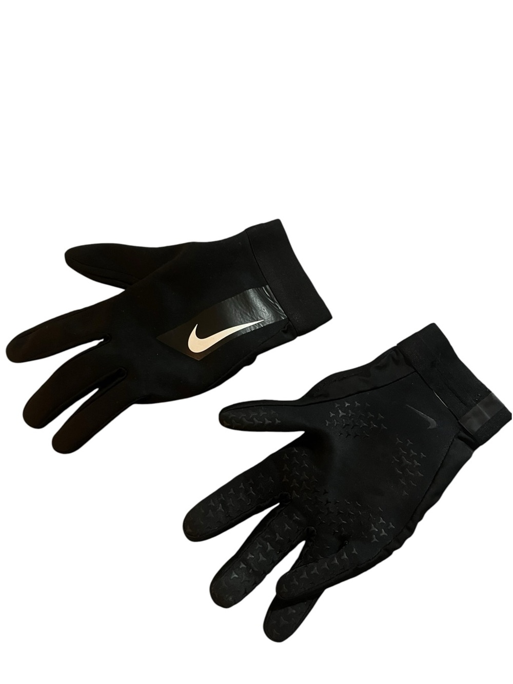 Nike Black Grip Training Gloves with Reflective Swoosh
